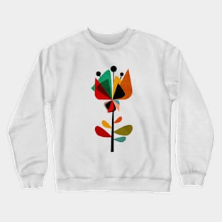 Mid Century Flower 5 Crewneck Sweatshirt